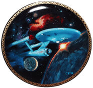 Franklin Mint Star Trek USS Enterprise plate