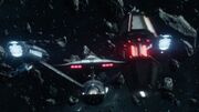 USS Enterprise drops subspace buoy