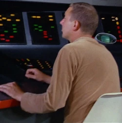 Posted at the science station in 2265