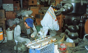 Bruce MacRea working on the Remmler Array