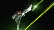 Klingon b-o-p firing wing cannons, augments