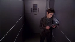 Access corridor aboard an NX-class starship