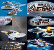 USS Enterprise playset components