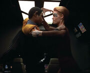 Tuvok and Seven fight