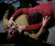 Defiant captain, 2268.jpg (37 KB) Captain, USS Defiant (left) "The Tholian Web" (uncredited)