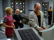 Diagnoseprogramm Alpha-11 untersucht den Doktor