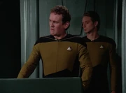 O'Brien überwacht den Transporter