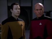 Data and Jean-Luc Picard, 2367