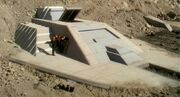 Jem'Hadar fighter buried