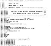 Ausschnitt aus dem HP Basic Code von 1972
