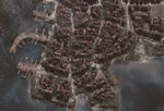 Akaali coastal city from orbit