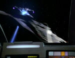 Jem'Hadar fighters in holodeck simulation