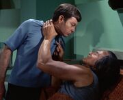 Khan choking McCoy