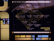 The Aries' position in the tachyon detection net in 2368