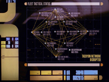 Display graphic depicting the Charleston serving in Picard's fleet (2368)