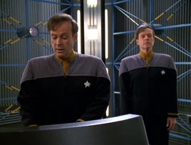 Barclay programs Barclay (hologram)