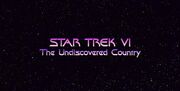 Star Trek VI Schriftzug