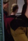 Passing the transporter room Played by an unknown actress (TNG: "Symbiosis")