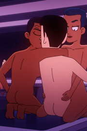 Naked Time holographic threesome
