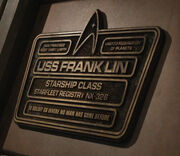 USS Franklin dedication plaque