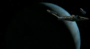 Enterprise orbiting Rigel X, 2151