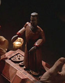 An ancient Bajoran artifact, containing a Pah-wraith