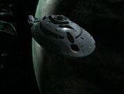 USS Bellerophon orbiting Romulus