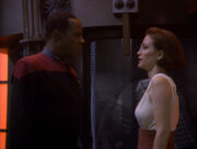 Benjamin Sisko and Kira Nerys, 2369