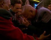 Sisko suffers headaches in Rapture