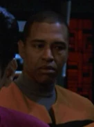 Security officer VOY: "Shattered" (uncredited)