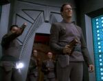 Bajoran officers holosuite