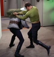 Thelev fights Kirk