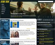 StarTrek.com homepage July 2010