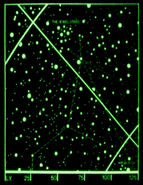 A starchart with the location of The Jewel Stars and Argelius II, (p. 133)