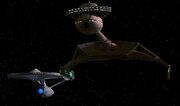 USS Enterprise-A escorting Kronos One