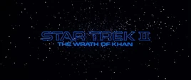 Title card for Star Trek II: The Wrath of Khan