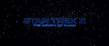 Title card for Star Trek II: The Wrath of Khan