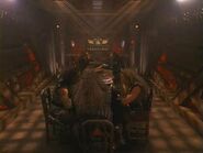 A Klingon dining room of the 2370s - the mess hall aboard the IKS Rotarran in 2373