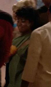 In a corridor/At the Farpoint Station mall Played by an unknown actress (TNG: "Encounter at Farpoint")