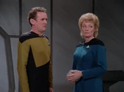 O'Brien und Pulaski begeben sich zum zweiten Picard aus der Zukunft