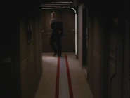 A corridor of the USS Honshu