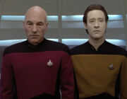 Data and Picard small talk