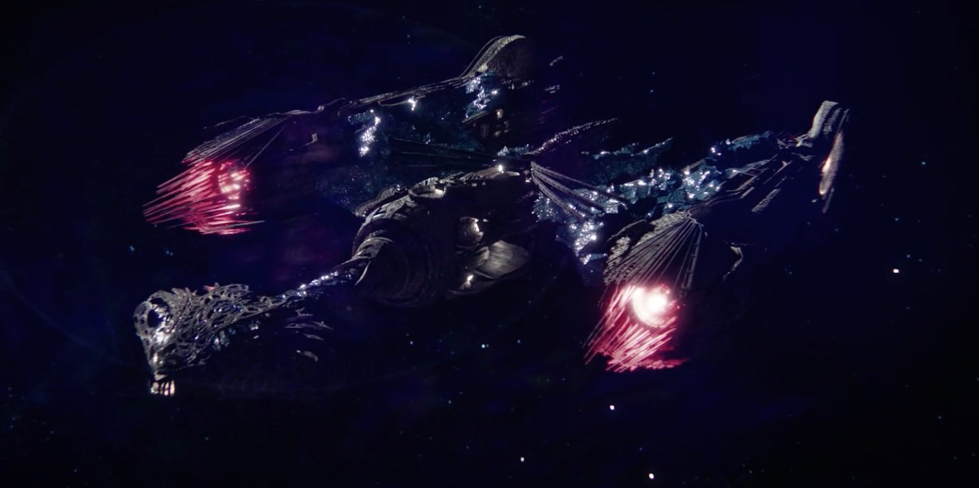 klingon ship into darkness