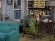 The fight poster in "Lucy, the Fight Manager"