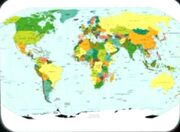 Earth political map