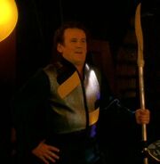 Miles O'Brien wearing his kayaking attire