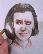 A drawing of Ro Talia (TNG: "Rascals")