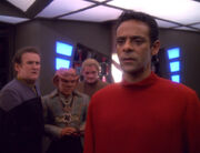 Julian Bashir announces the death of Jadzia Dax