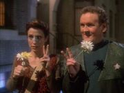 Kira and O'Brien visit Earth, 1967