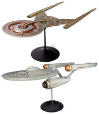 Polar Lights Star Trek starship display models